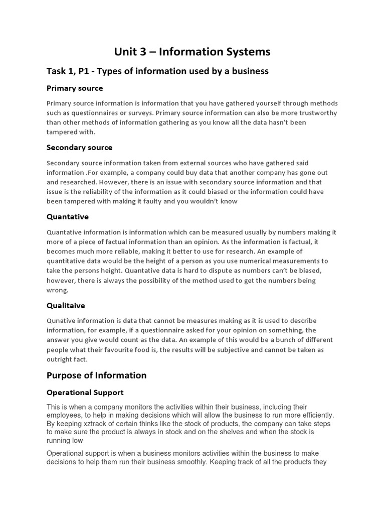 m3 generate valid accurate and useful information describe the features and functions of information systems